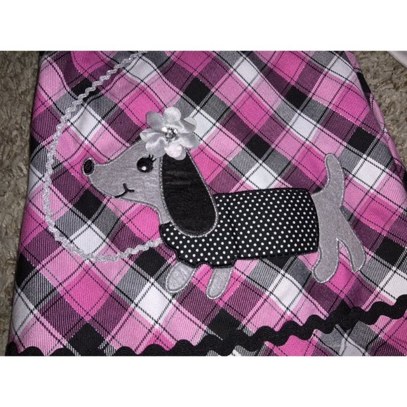 Girls 4T Pink Jumper w/ appliqué Dog - Picture 4 of 5